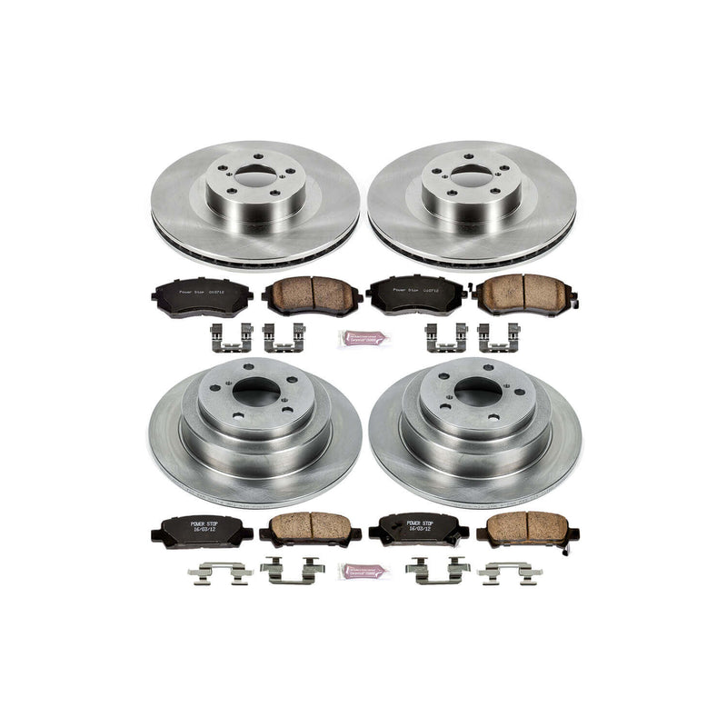 Power Stop KOE2377 Autospecialty - 1-Click Daily Driver Brake Kits (Front And Rear) for 2003 Subaru Forester product image