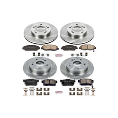 Power Stop KOE2385 Autospecialty - 1-Click Daily Driver Brake Kits (Front And Rear) for 2006-2011 Honda Civic product image