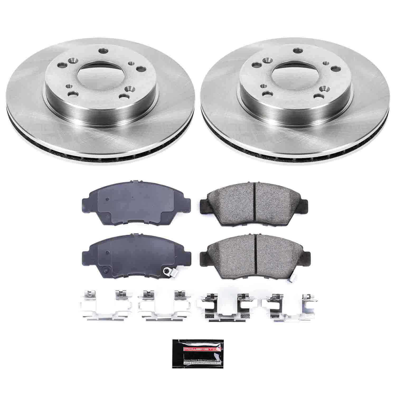 Power Stop KOE2386 Autospecialty - 1-Click Daily Driver Brake Kits (Front) for 2002-2006 Acura Rsx product image