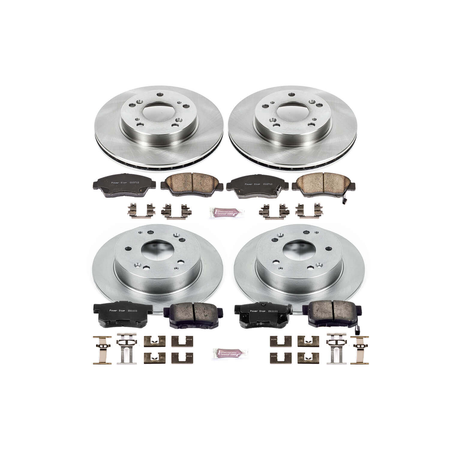 Power Stop KOE2387 Autospecialty - 1-Click Daily Driver Brake Kits (Front And Rear) for 2002-2006 Acura Rsx product image