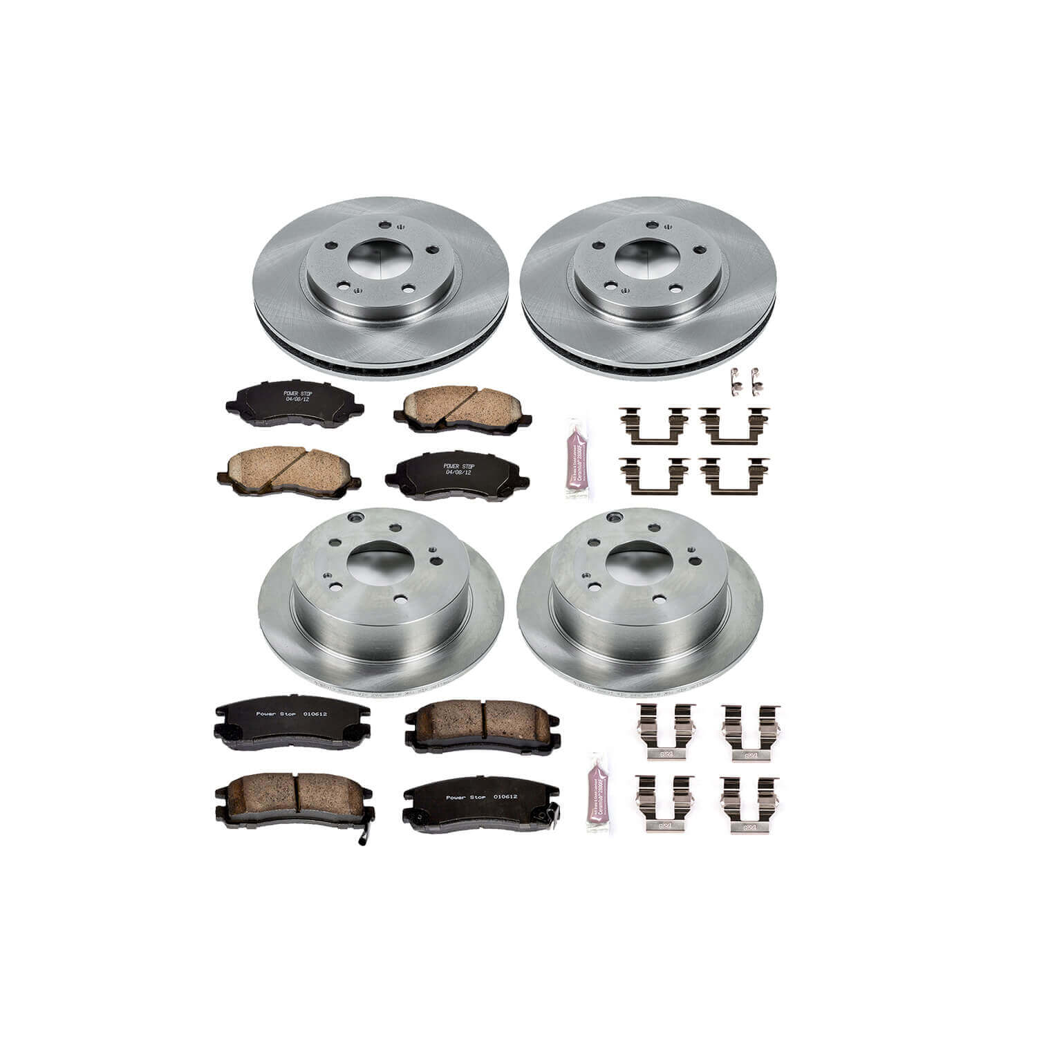 Power Stop KOE2395 Autospecialty - 1-Click Daily Driver Brake Kits (Front And Rear) for 2004-2012 Mitsubishi Galant product image