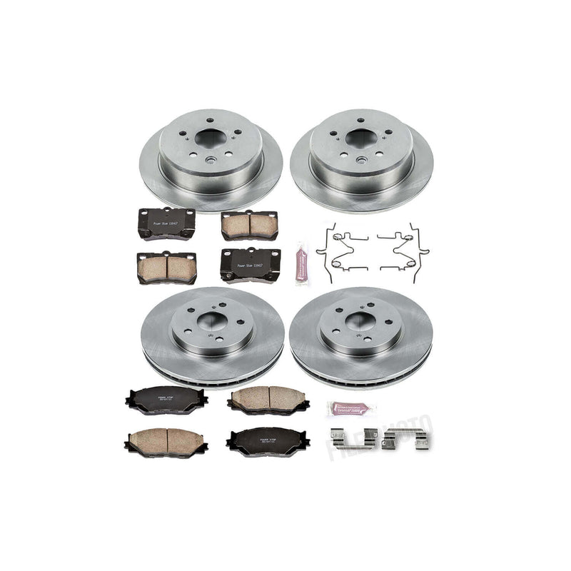 Power Stop KOE2407 Autospecialty - 1-Click Daily Driver Brake Kits (Front And Rear) for 2006-2013 Lexus IS250 product image