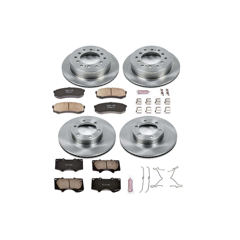 Power Stop KOE2422 Autospecialty - 1-Click Daily Driver Brake Kits (Front And Rear) for 2003-2009 Lexus GX470 product image