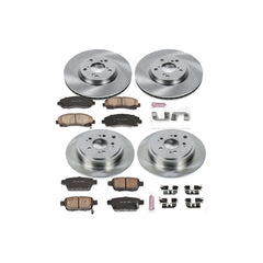 Power Stop KOE2430 Autospecialty - 1-Click Daily Driver Brake Kits (Front And Rear) for 2006-2011 Honda Ridgeline product image