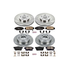 Power Stop KOE2440 Autospecialty - 1-Click Daily Driver Brake Kits (Front And Rear) for 2006-2011 Honda Civic product image