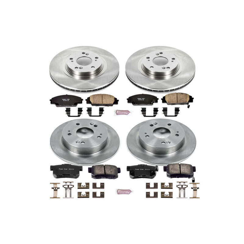 Power Stop KOE2441 Autospecialty - 1-Click Daily Driver Brake Kits (Front And Rear) for 2002-2006 Acura Rsx product image
