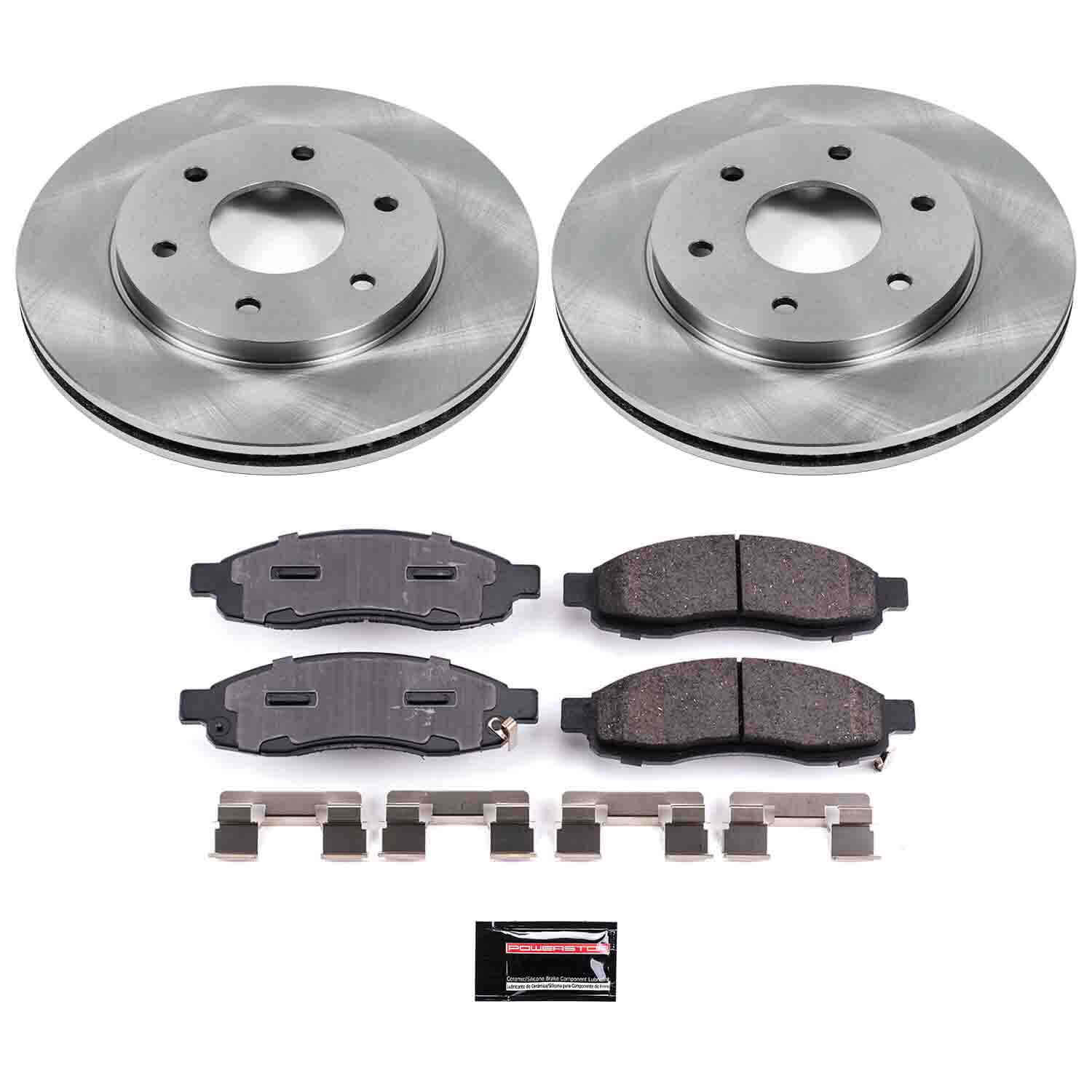 Power Stop KOE2442 Autospecialty - 1-Click Daily Driver Brake Kits (Front) for 2004-2005 Infiniti QX56 product image