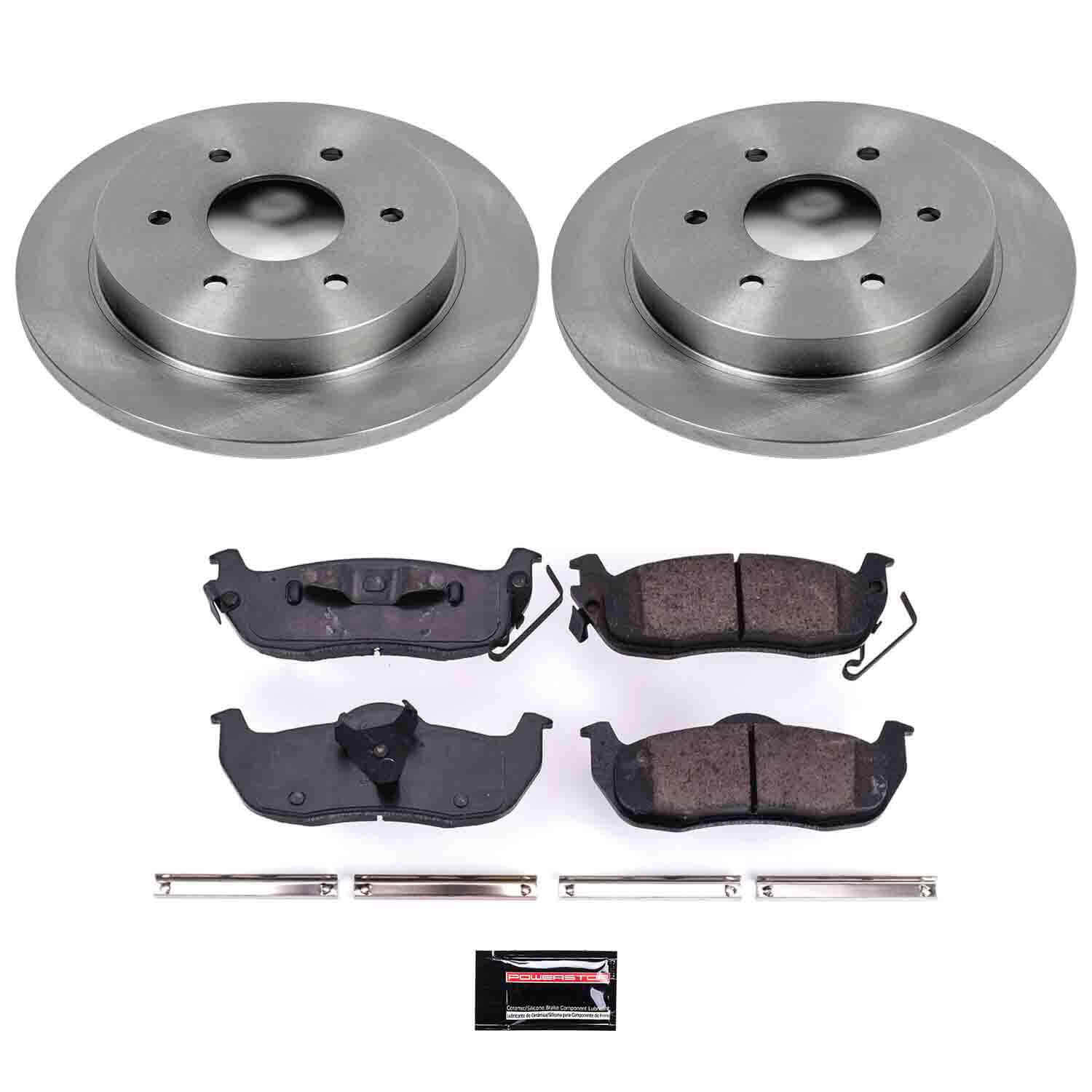 Power Stop KOE2445 Autospecialty - 1-Click Daily Driver Brake Kits (Rear) for 2004-2015 Infiniti QX56 product image
