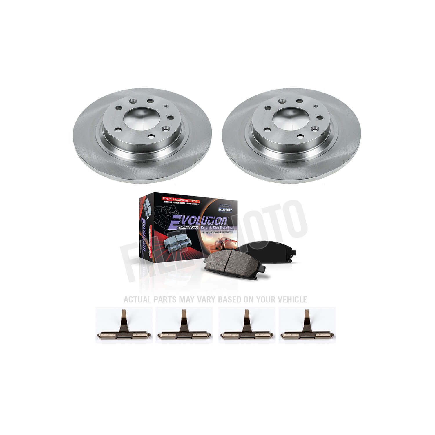 Power Stop KOE2453 Autospecialty - 1-Click Daily Driver Brake Kits (Rear) for 1998-2002 Mazda 626 product image