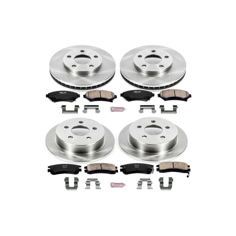 Power Stop KOE2554 Autospecialty - 1-Click Daily Driver Brake Kits (Front And Rear) for 1997-2005 Buick Century product image