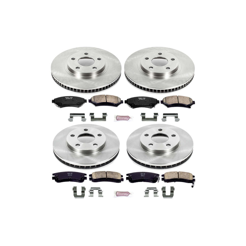 Power Stop KOE2556 Autospecialty - 1-Click Daily Driver Brake Kits (Front And Rear) for 2000-2005 Buick Lesabre product image