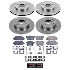 Power Stop KOE2557 Autospecialty - 1-Click Daily Driver Brake Kits (Front And Rear) for 2003-2007 Honda Accord product image