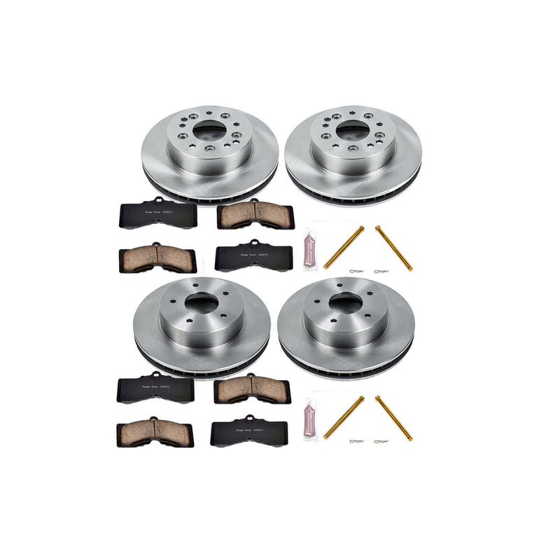 Power Stop KOE2597 Autospecialty - 1-Click Daily Driver Brake Kits (Front And Rear) for 1965-1982 Chevrolet Corvette product image
