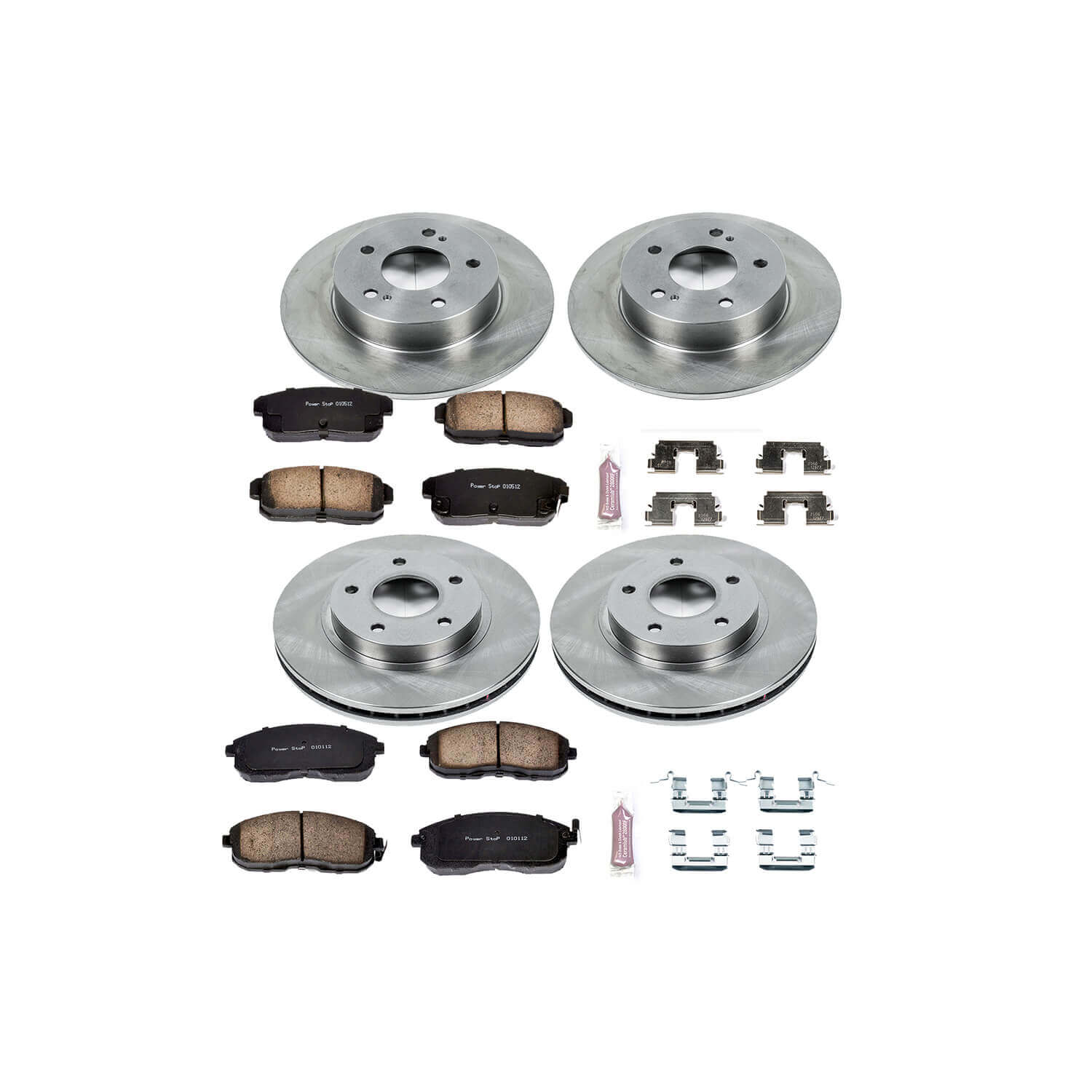 Power Stop KOE2703 Autospecialty - 1-Click Daily Driver Brake Kits (Front And Rear) for 2001 Infiniti I30 product image