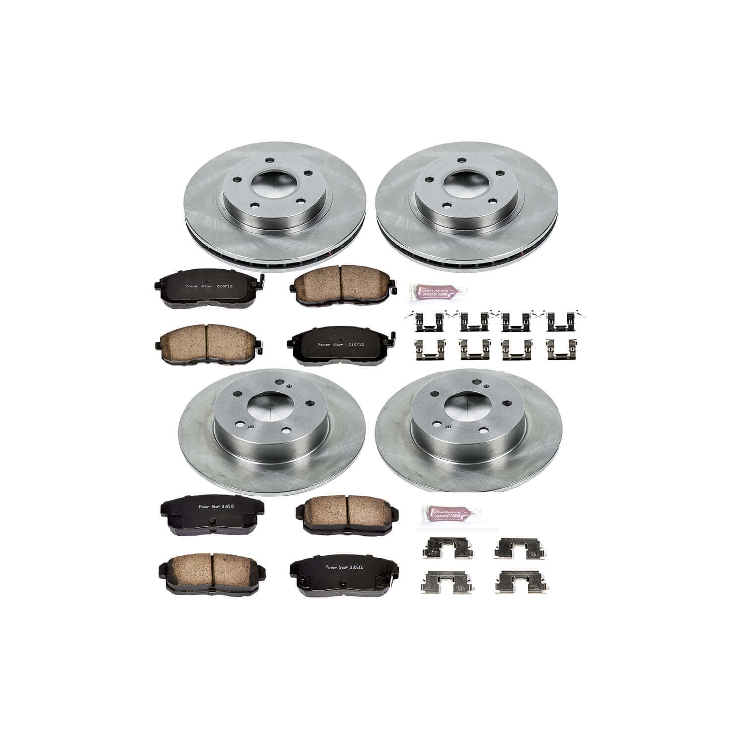 Power Stop KOE2705 Autospecialty - 1-Click Daily Driver Brake Kits (Front And Rear) for 2001 Nissan Maxima product image
