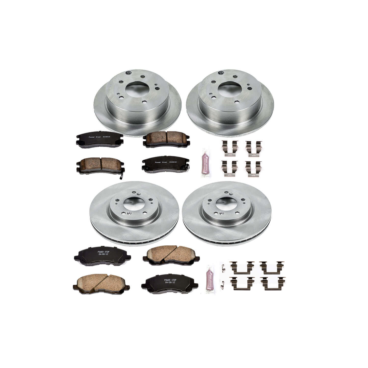 Power Stop KOE2711 Autospecialty - 1-Click Daily Driver Brake Kits (Front And Rear) for 2004-2012 Mitsubishi Eclipse product image
