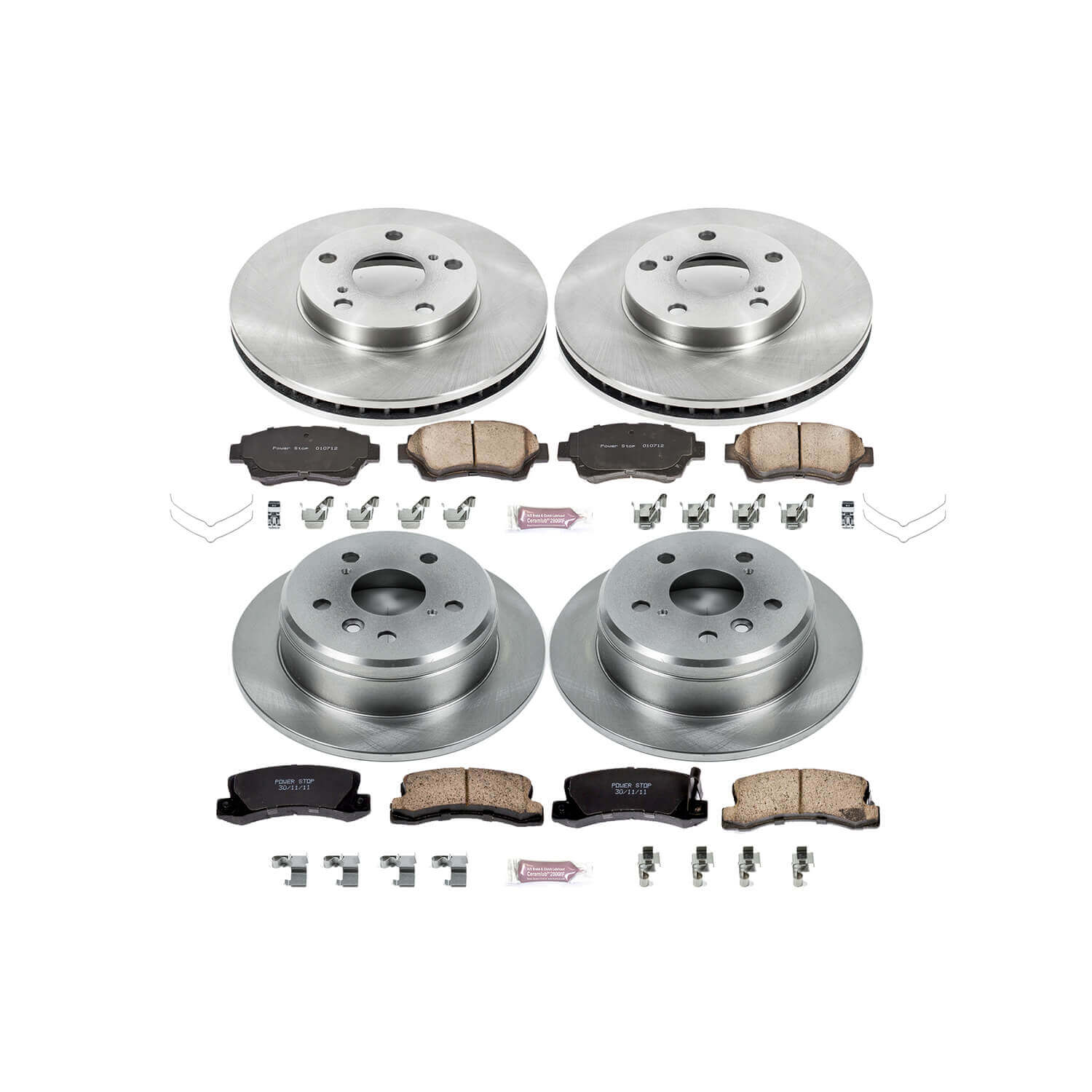 Power Stop KOE2714 Autospecialty - 1-Click Daily Driver Brake Kits (Front And Rear) for 1992-1996 Toyota Camry product image