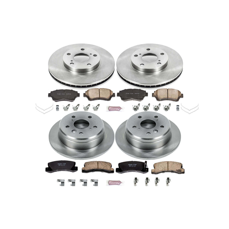 Power Stop KOE2714 Autospecialty - 1-Click Daily Driver Brake Kits (Front And Rear) for 1992-1996 Toyota Camry product image