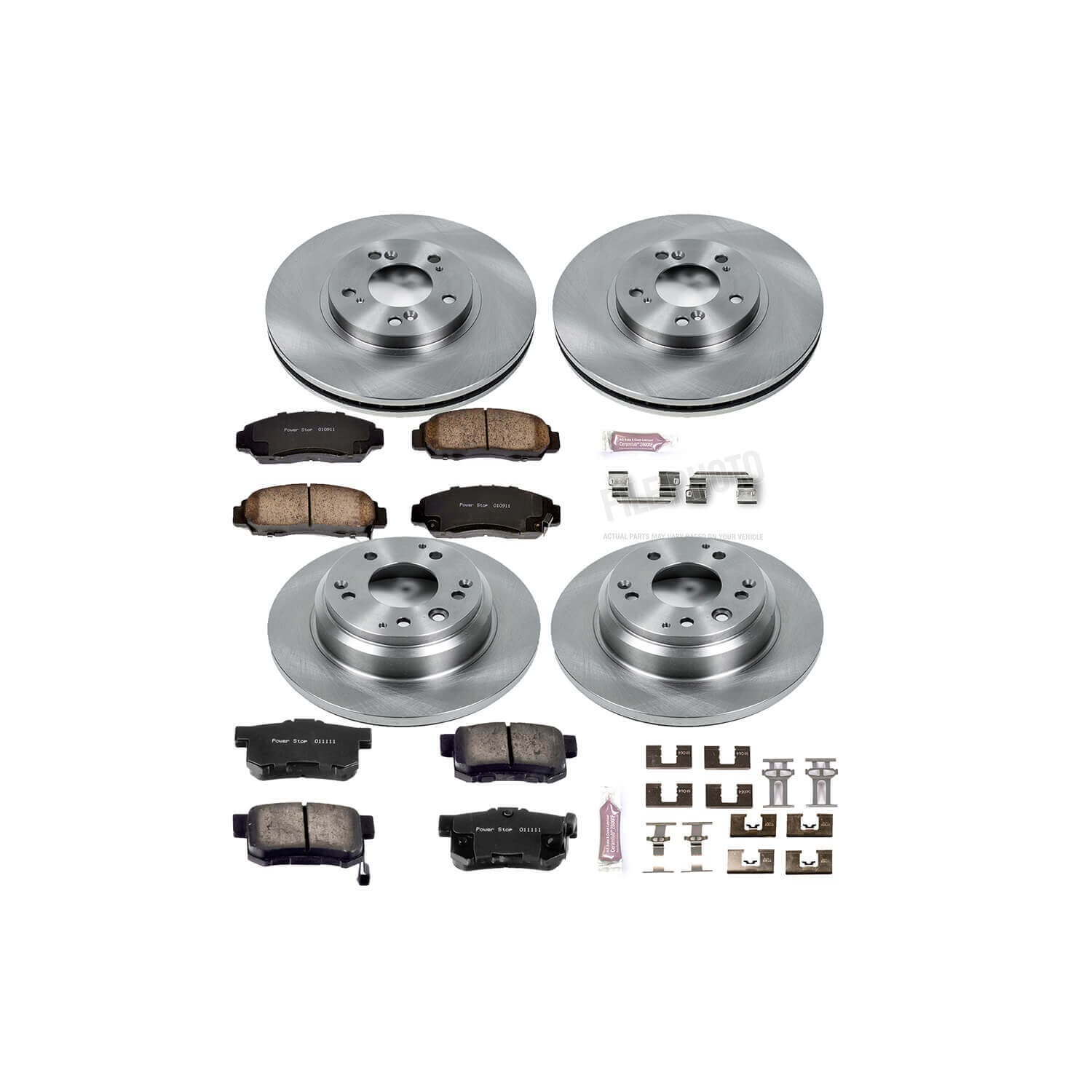 Power Stop KOE2715 Autospecialty - 1-Click Daily Driver Brake Kits (Front And Rear) for 1999-2001 Acura Rl product image