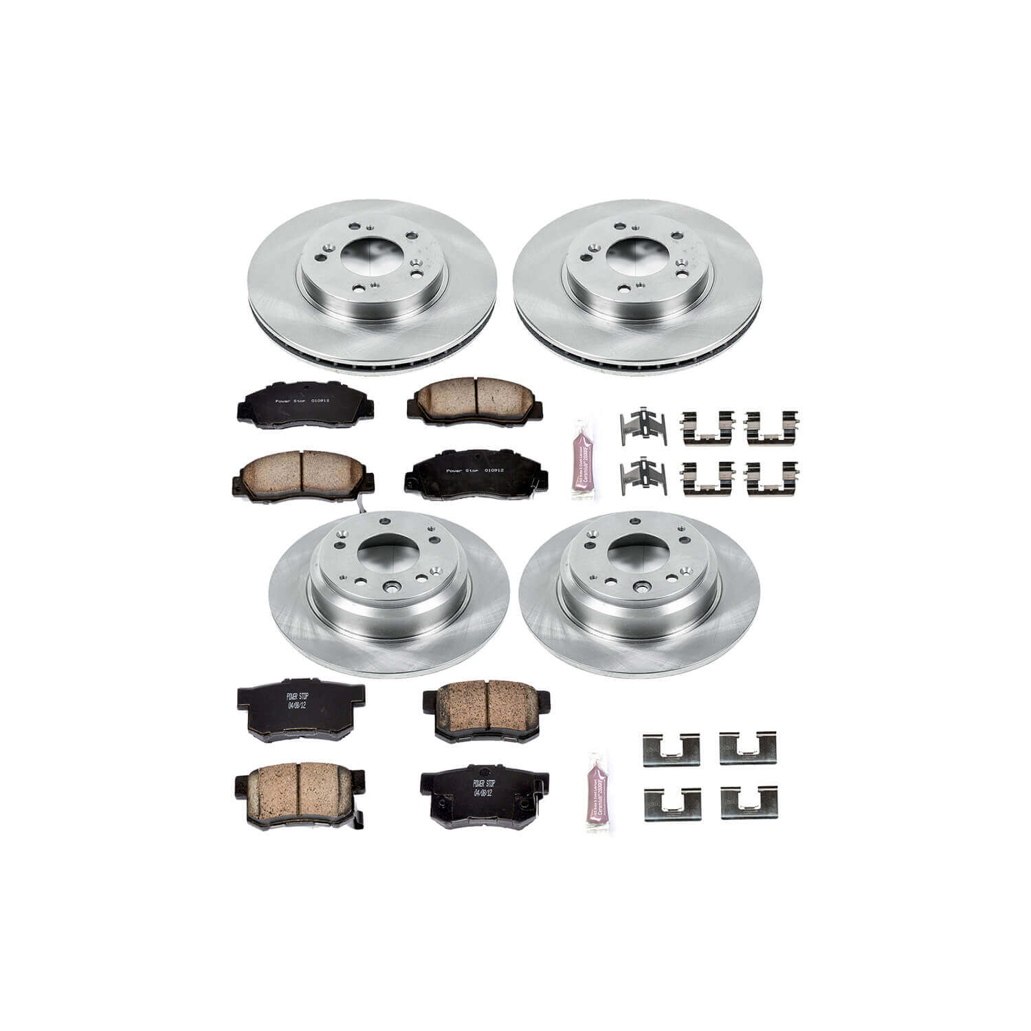 Power Stop KOE2717 Autospecialty - 1-Click Daily Driver Brake Kits (Front And Rear) for 1991-1995 Acura Legend product image