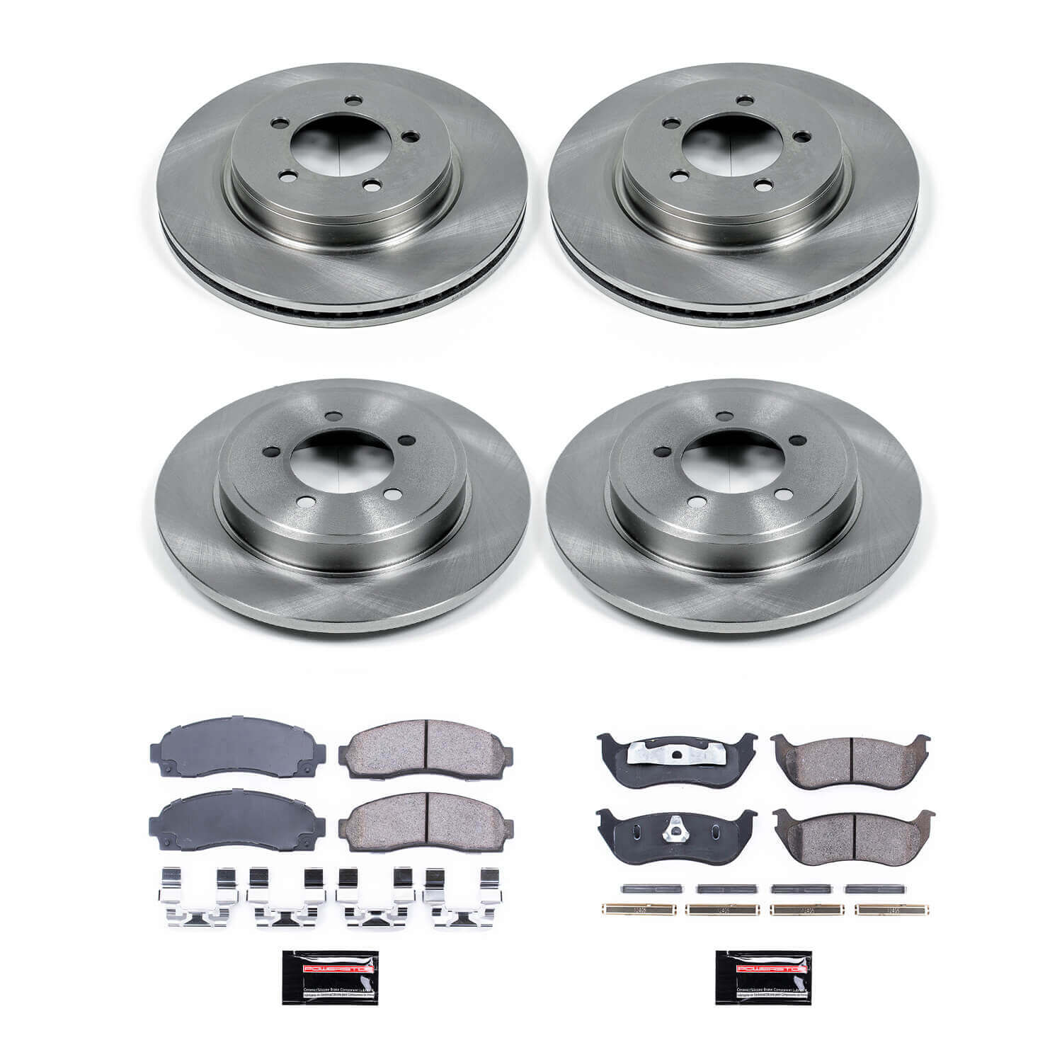 Power Stop KOE2722 Autospecialty - 1-Click Daily Driver Brake Kits (Front And Rear) for 2002-2005 Ford Explorer product image