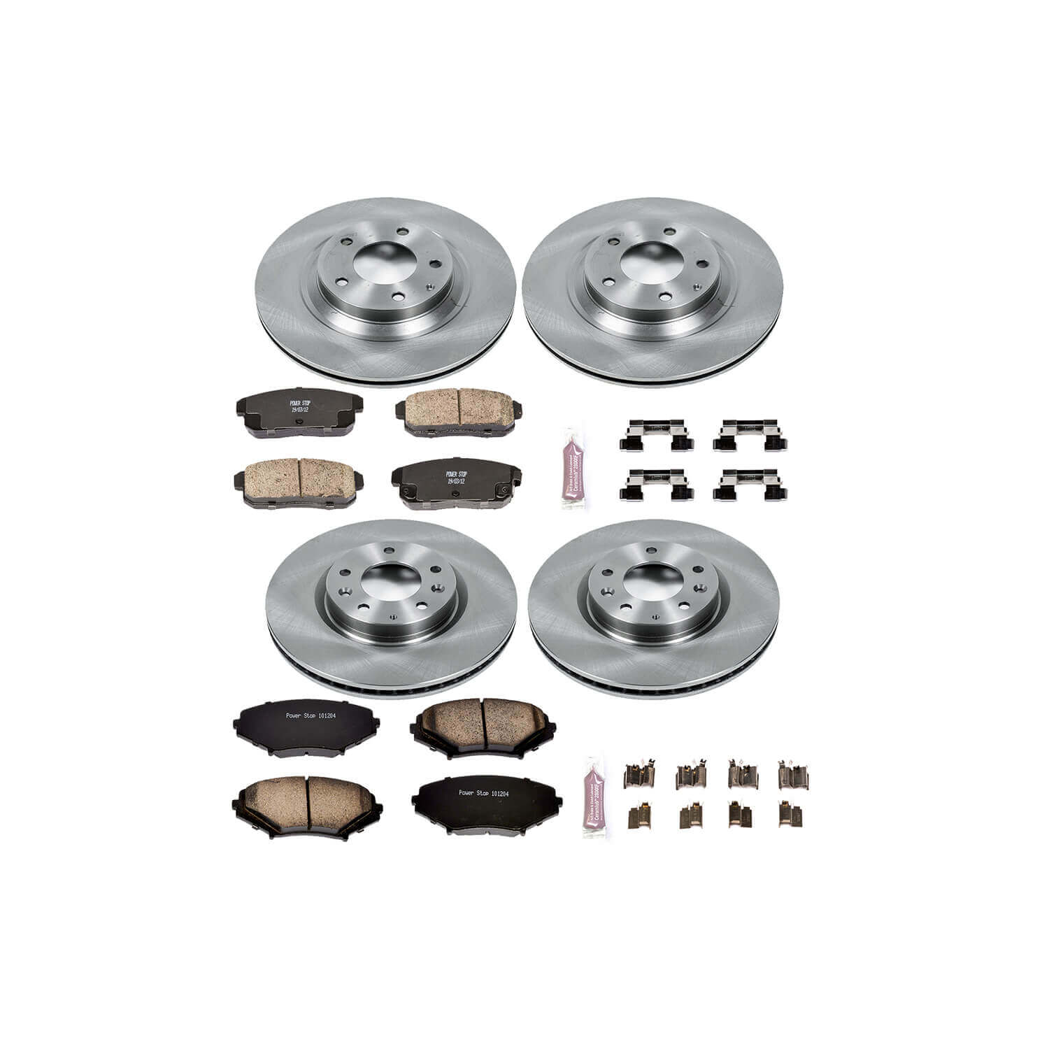 Power Stop KOE2725 Autospecialty - 1-Click Daily Driver Brake Kits (Front And Rear) for 2004-2008 Mazda RX-8 product image