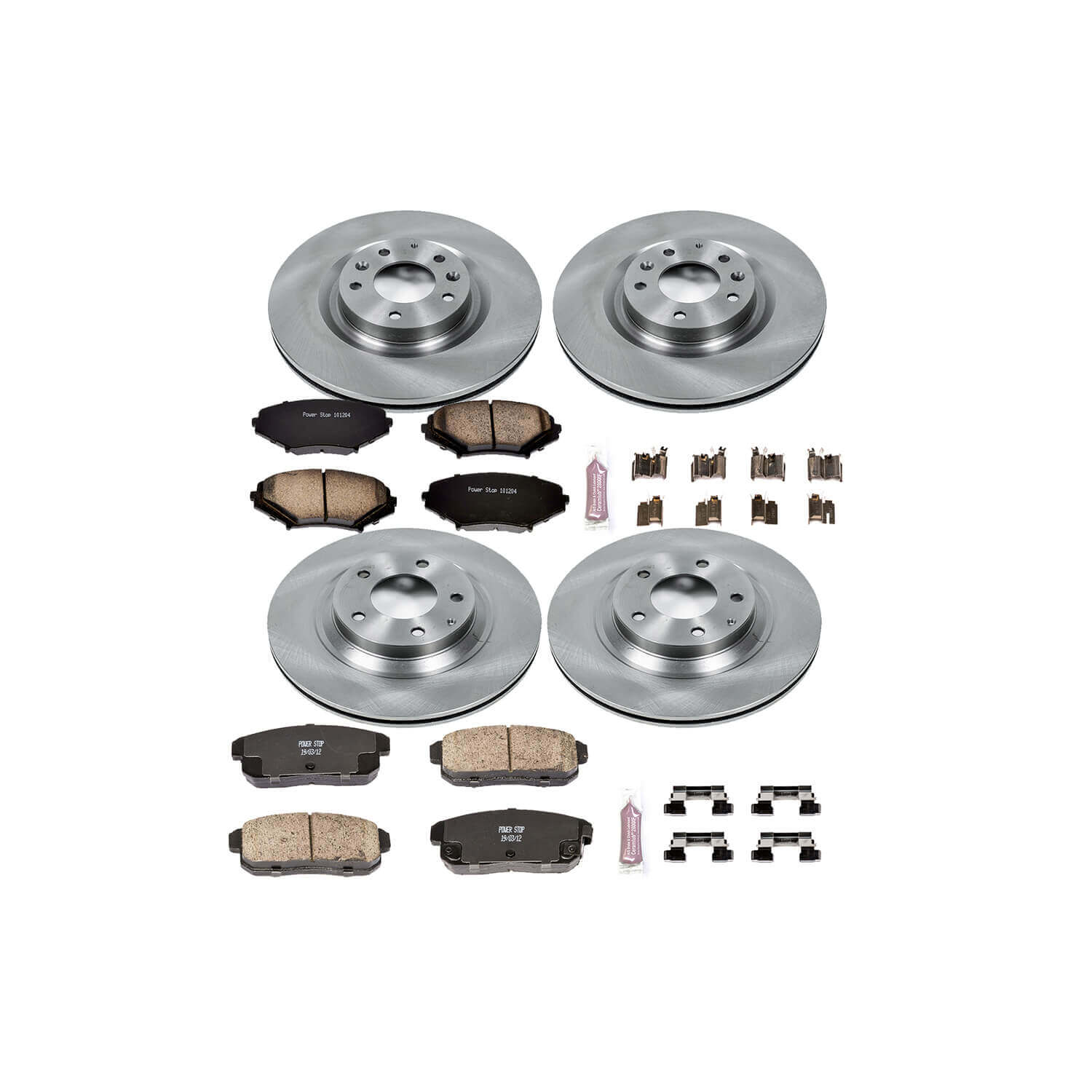 Power Stop KOE2727 Autospecialty - 1-Click Daily Driver Brake Kits (Front And Rear) for 2004-2011 Mazda RX-8 product image