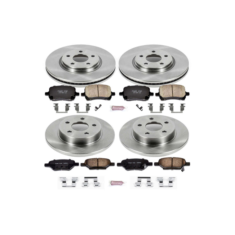 Power Stop KOE2731 Autospecialty - 1-Click Daily Driver Brake Kits (Front And Rear) for 2007-2012 Chevrolet Cobalt product image