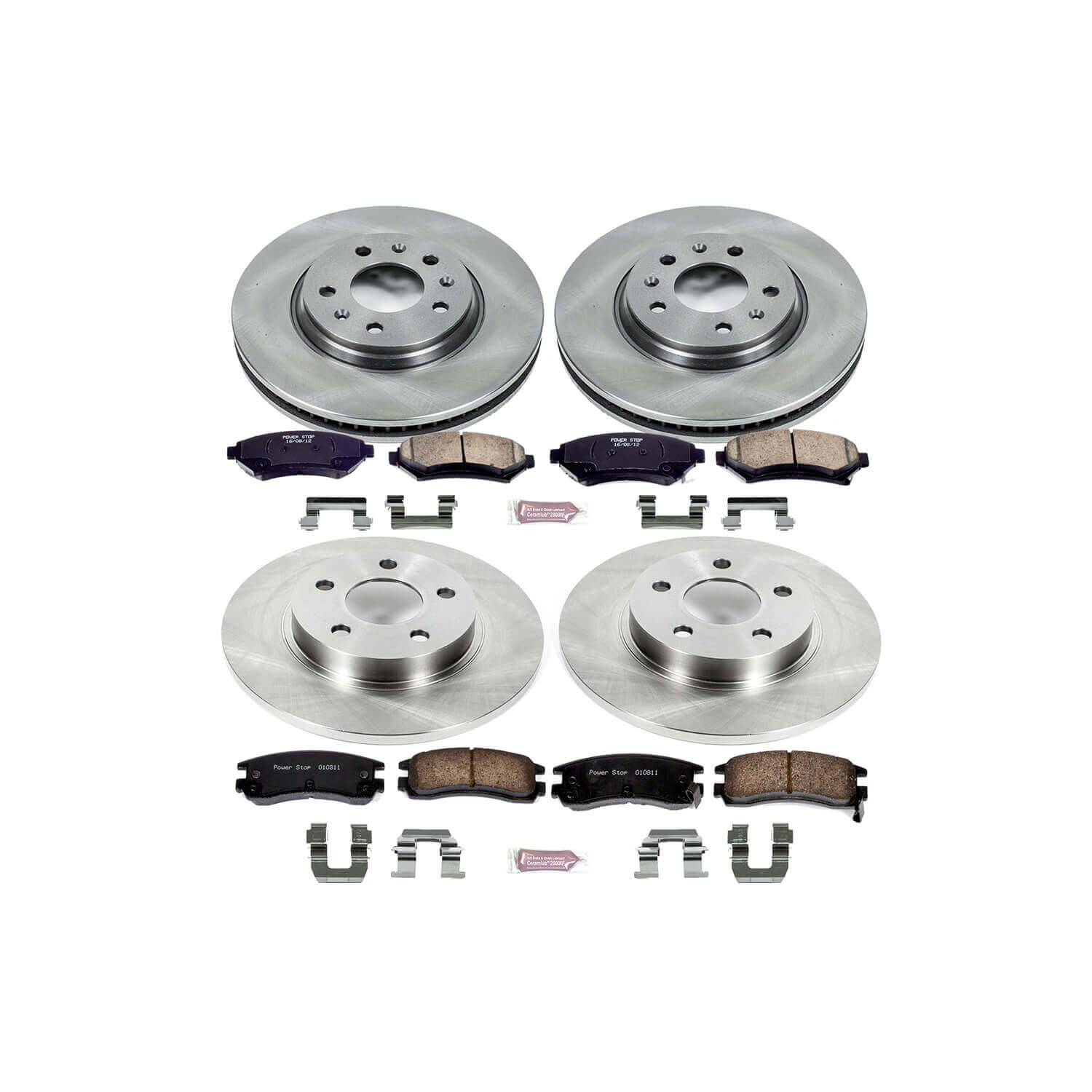 Power Stop KOE2733 Autospecialty - 1-Click Daily Driver Brake Kits (Front And Rear) for 2003-2004 Cadillac Seville product image
