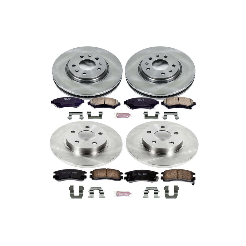 Power Stop KOE2733 Autospecialty - 1-Click Daily Driver Brake Kits (Front And Rear) for 2003-2004 Cadillac Seville product image