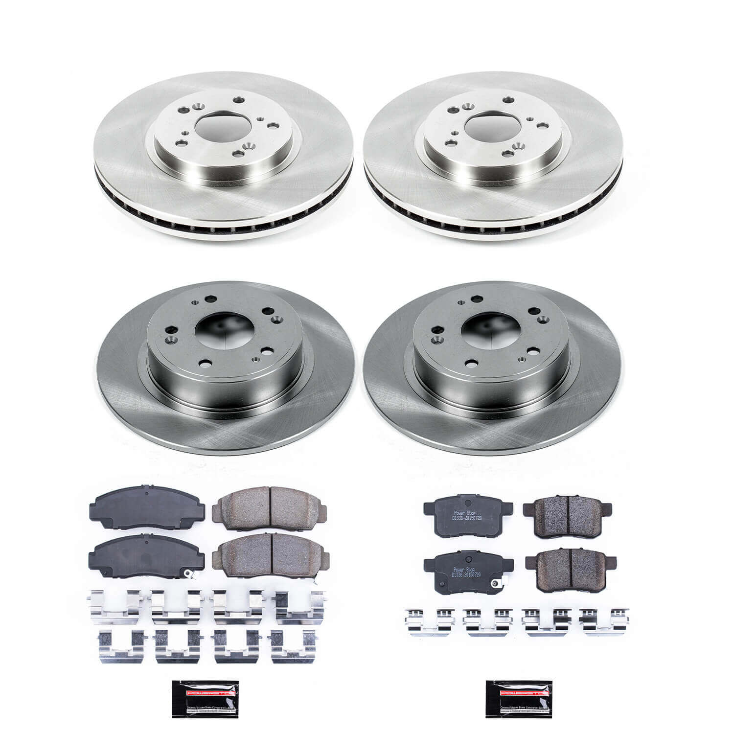 Power Stop KOE2742 Autospecialty - 1-Click Daily Driver Brake Kits (Front And Rear) for 2008-2010 Acura Tsx product image