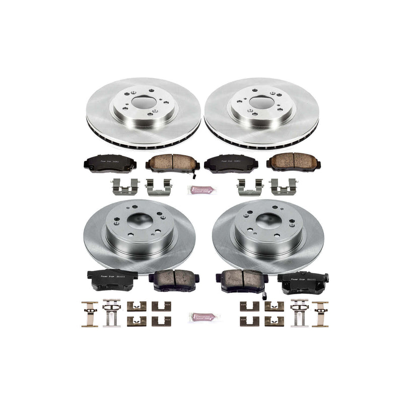 Power Stop KOE2743 Autospecialty - 1-Click Daily Driver Brake Kits (Front And Rear) for 2006-2007 Honda Accord product image