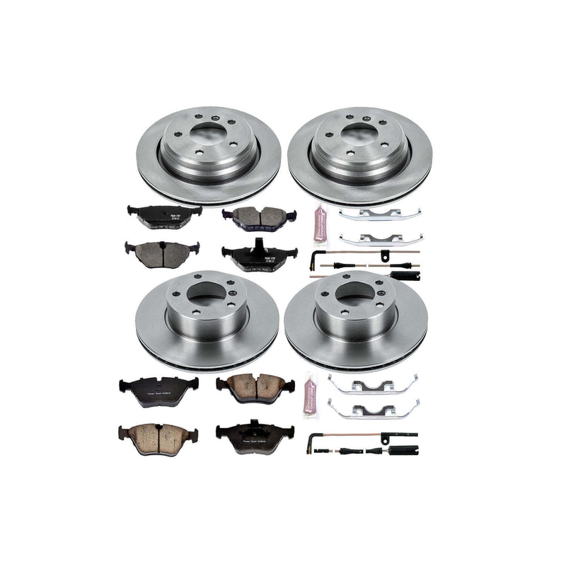Power Stop KOE2747 Autospecialty - 1-Click Daily Driver Brake Kits (Front And Rear) for 1999-2003 BMW 525I product image