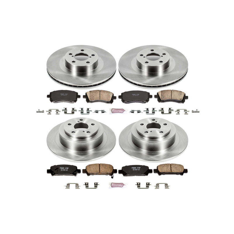 Power Stop KOE2752 Autospecialty - 1-Click Daily Driver Brake Kits (Front And Rear) for 2001-2002 Subaru Legacy product image