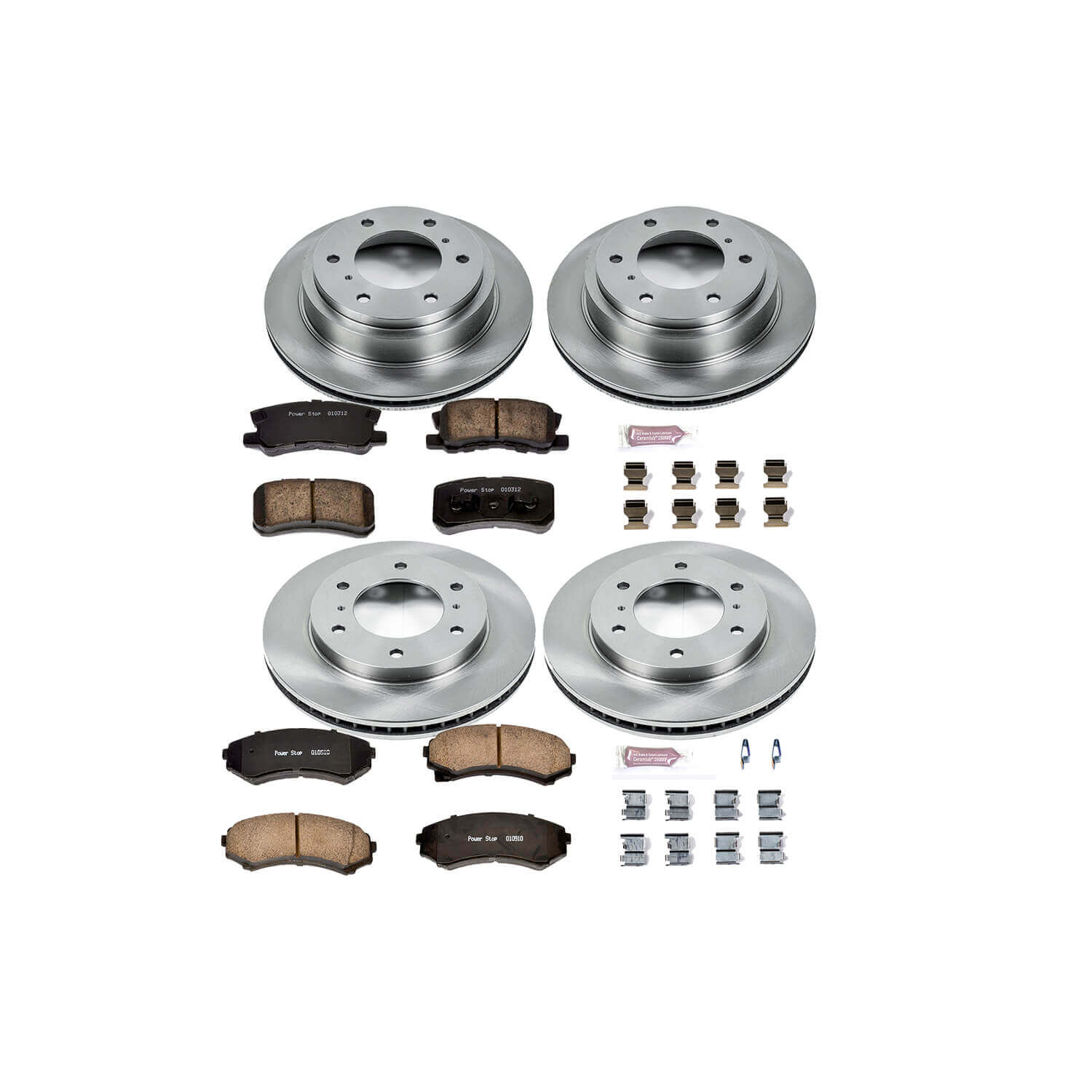 Power Stop KOE2755 Autospecialty - 1-Click Daily Driver Brake Kits (Front And Rear) for 2001-2006 Mitsubishi Montero product image
