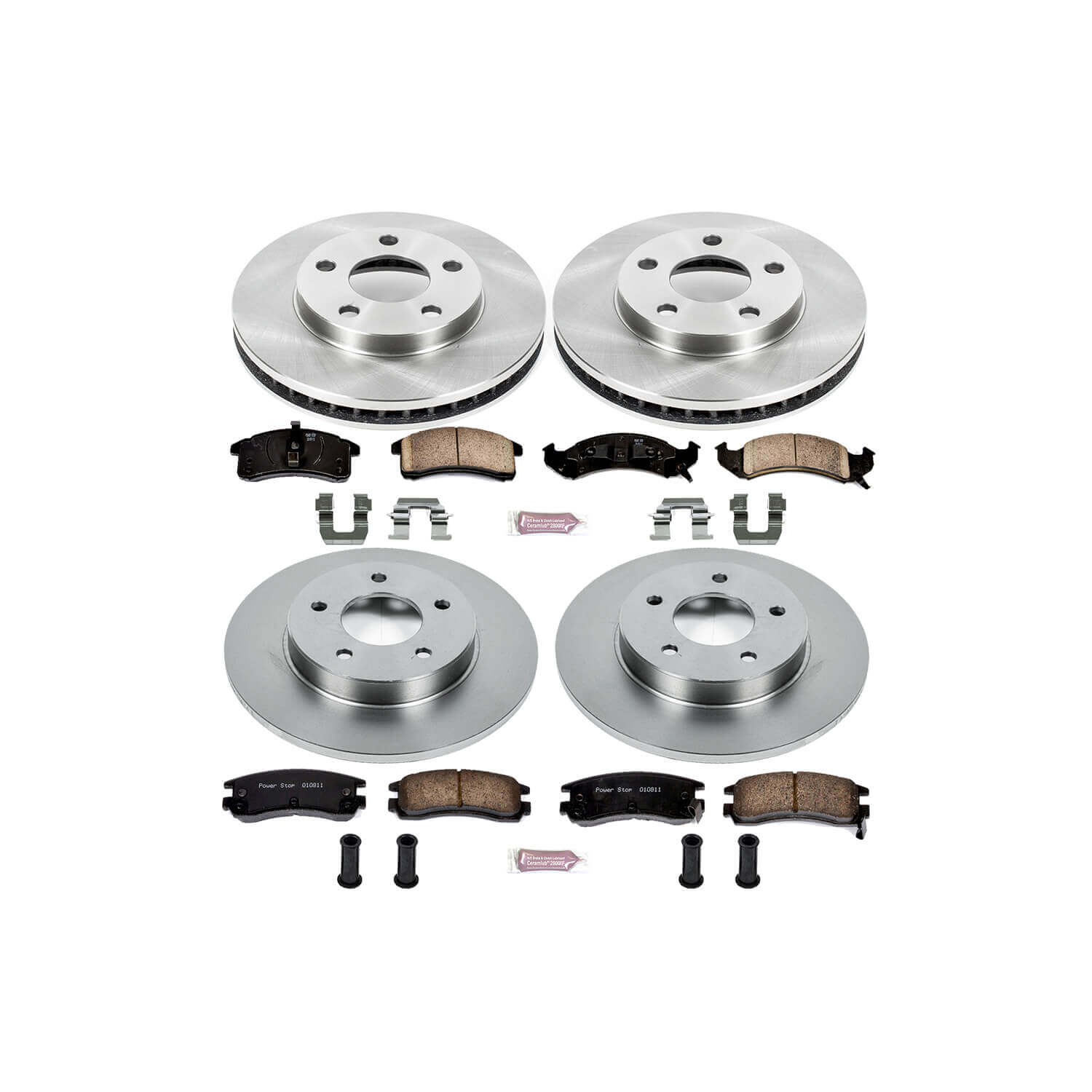 Power Stop KOE2762 Autospecialty - 1-Click Daily Driver Brake Kits (Front And Rear) for 1992-1993 Cadillac Eldorado product image