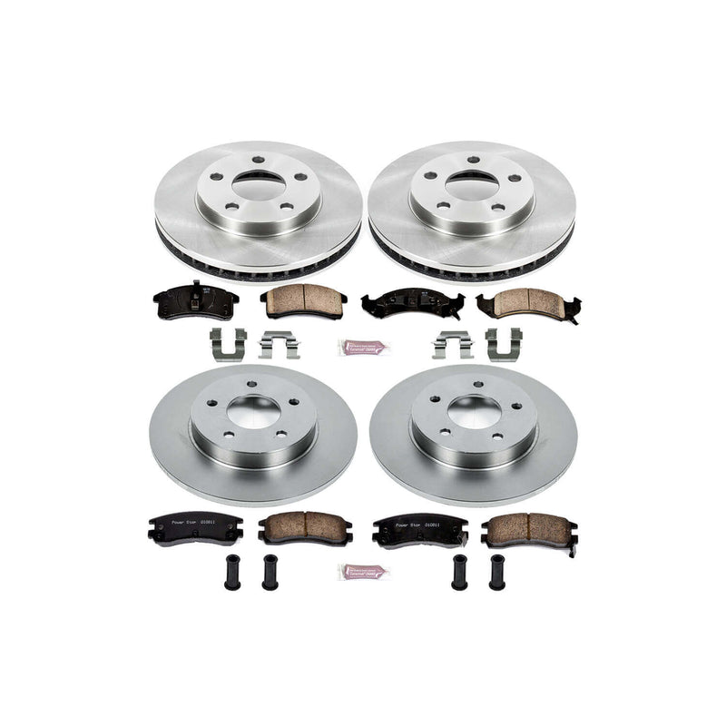 Power Stop KOE2762 Autospecialty - 1-Click Daily Driver Brake Kits (Front And Rear) for 1992-1993 Cadillac Eldorado product image
