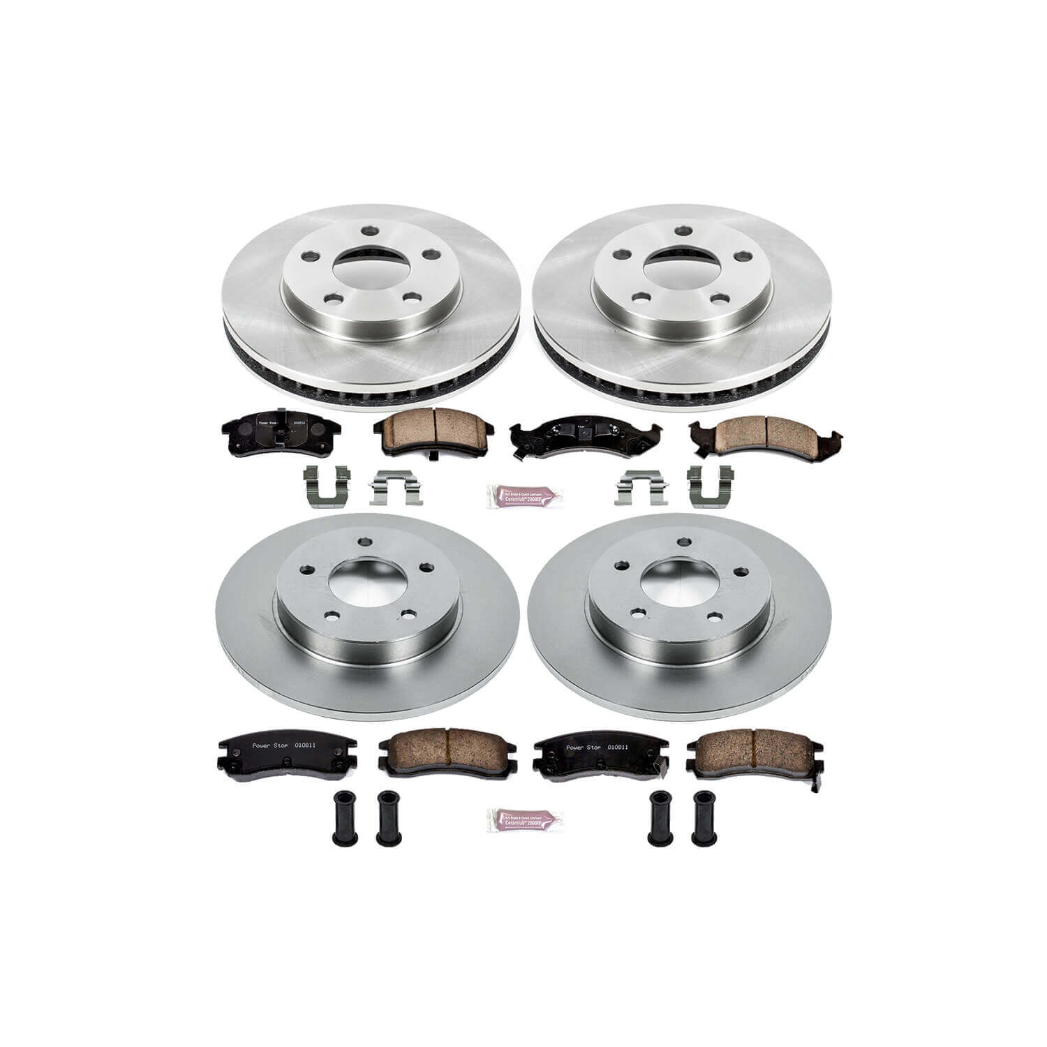Power Stop KOE2763 Autospecialty - 1-Click Daily Driver Brake Kits (Front And Rear) for 1994-1996 Cadillac Deville product image