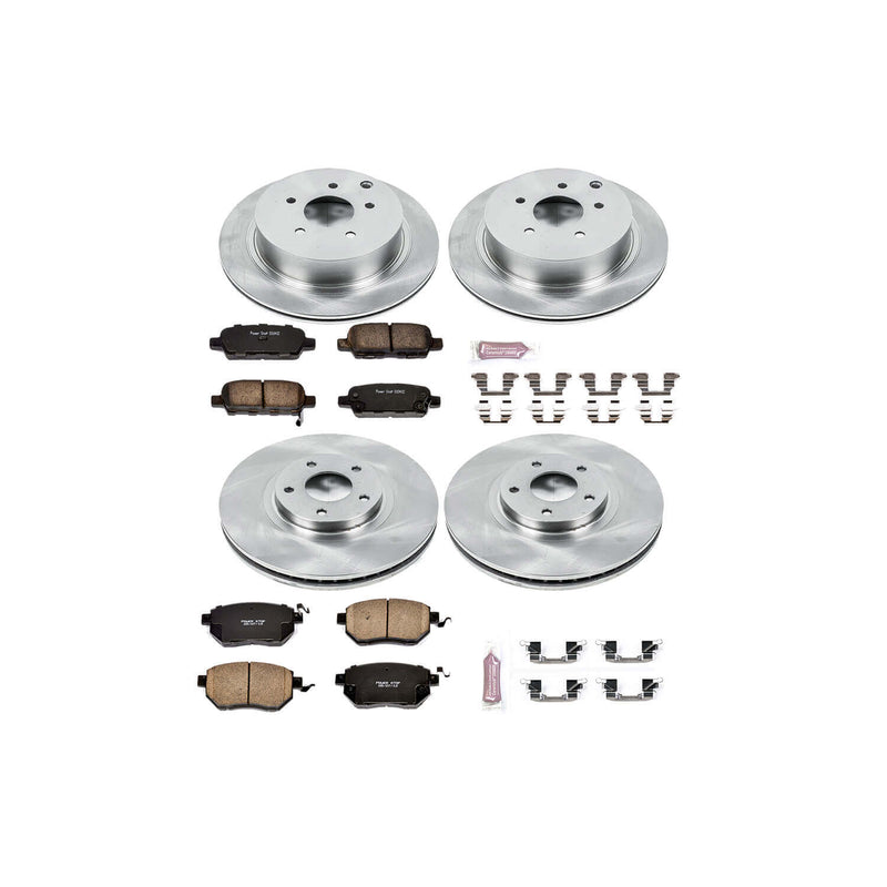 Power Stop KOE2767 Autospecialty - 1-Click Daily Driver Brake Kits (Front And Rear) for 2003-2011 Infiniti FX35 product image
