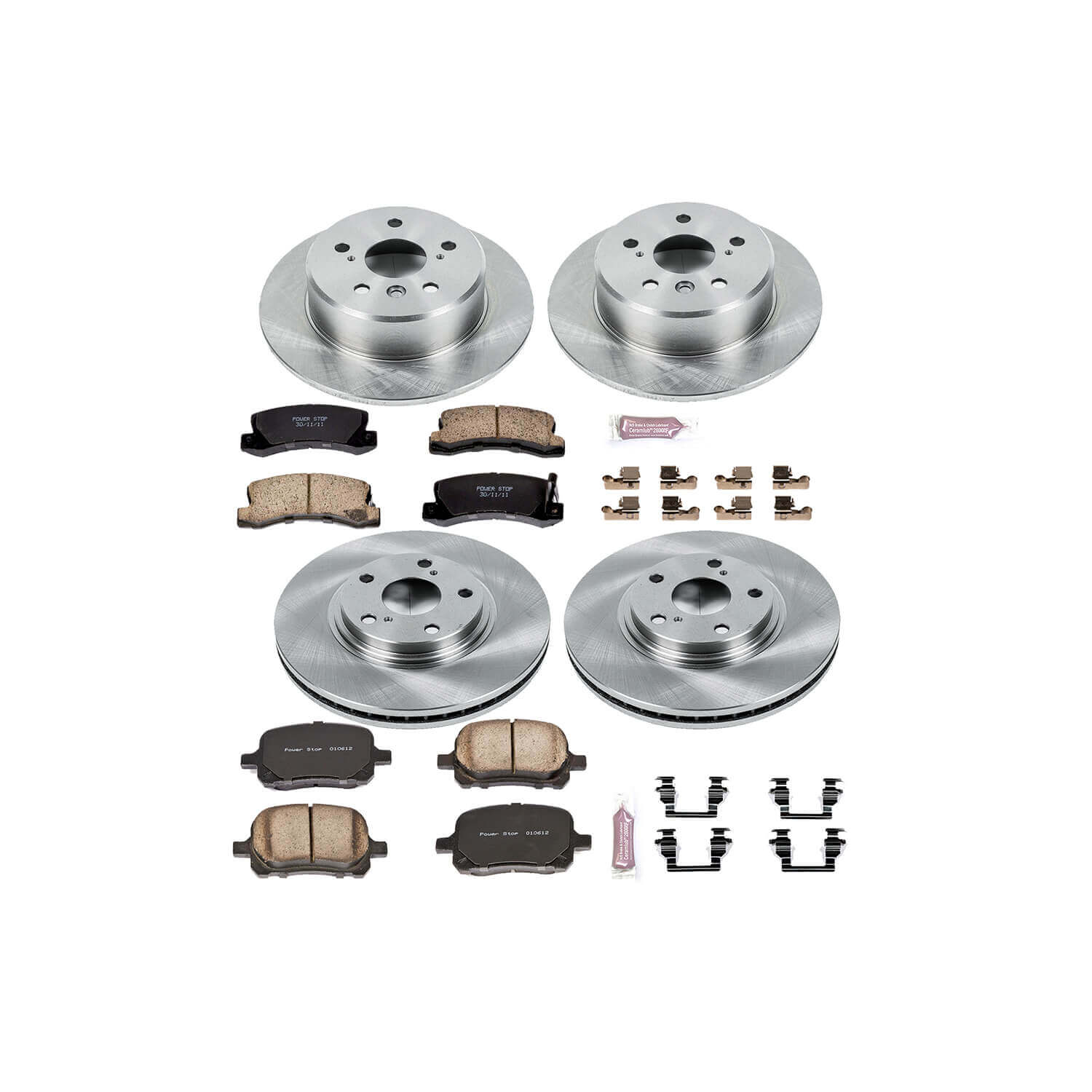 Power Stop KOE2774 Autospecialty - 1-Click Daily Driver Brake Kits (Front And Rear) for 1999-2001 Lexus RX300 product image