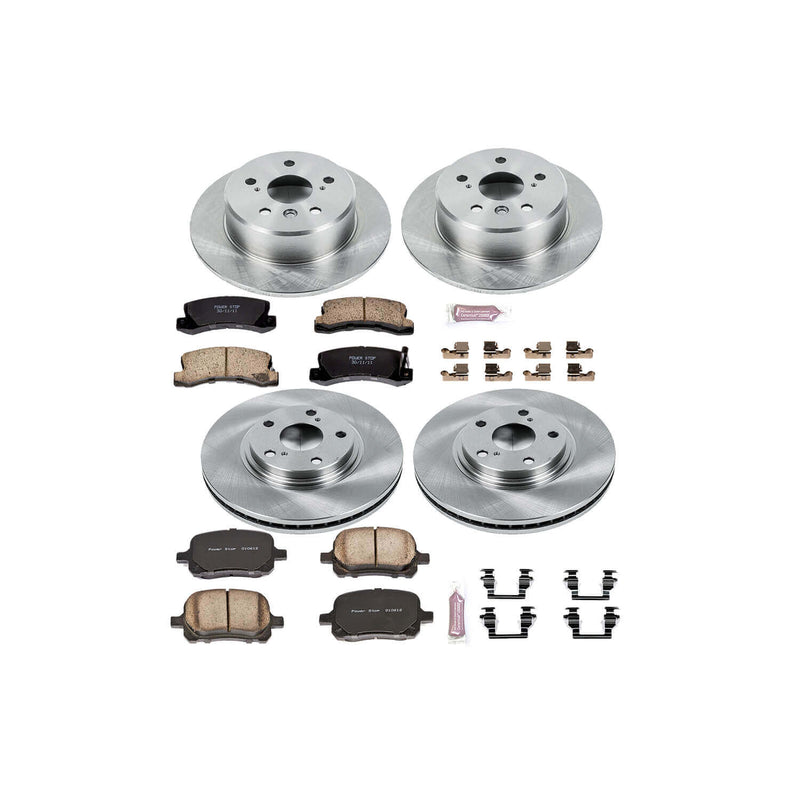 Power Stop KOE2774 Autospecialty - 1-Click Daily Driver Brake Kits (Front And Rear) for 1999-2001 Lexus RX300 product image
