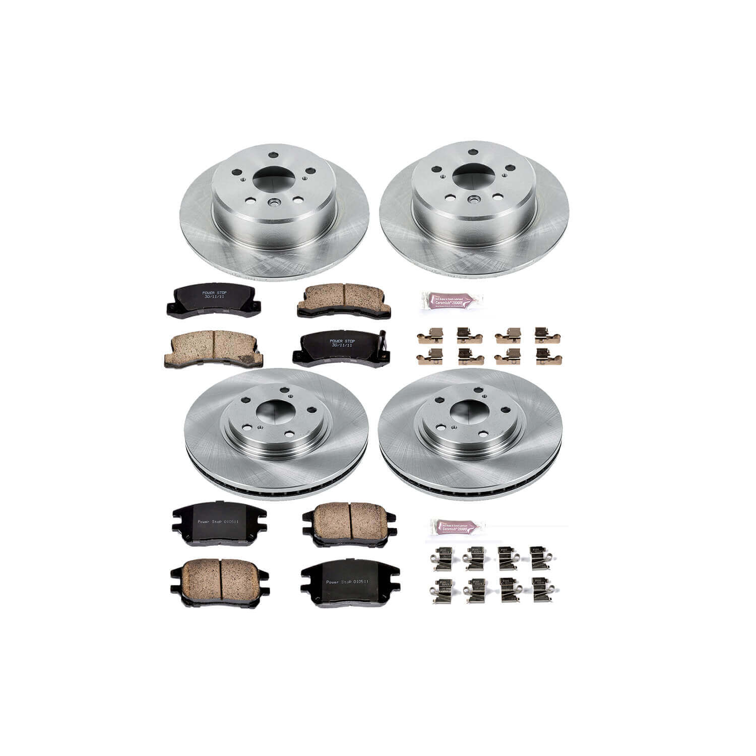 Power Stop KOE2775 Autospecialty - 1-Click Daily Driver Brake Kits (Front And Rear) for 2002-2003 Lexus RX300 product image