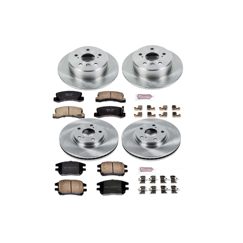 Power Stop KOE2775 Autospecialty - 1-Click Daily Driver Brake Kits (Front And Rear) for 2002-2003 Lexus RX300 product image