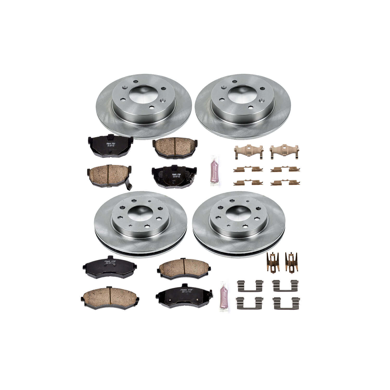 Power Stop KOE2779 Autospecialty - 1-Click Daily Driver Brake Kits (Front And Rear) for 2002-2005 Hyundai Elantra product image