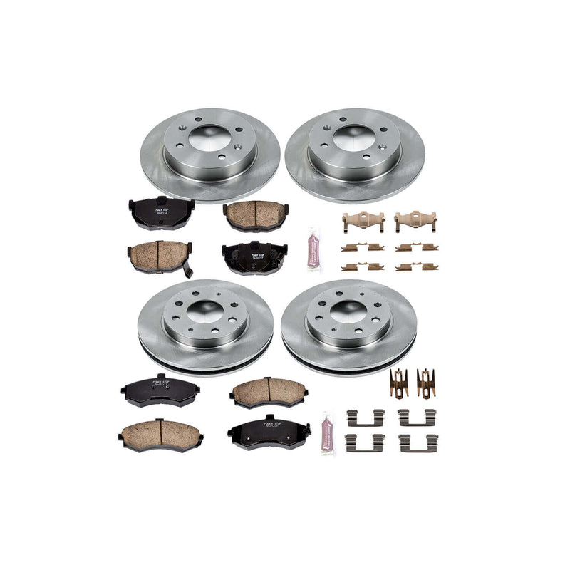 Power Stop KOE2779 Autospecialty - 1-Click Daily Driver Brake Kits (Front And Rear) for 2002-2005 Hyundai Elantra product image
