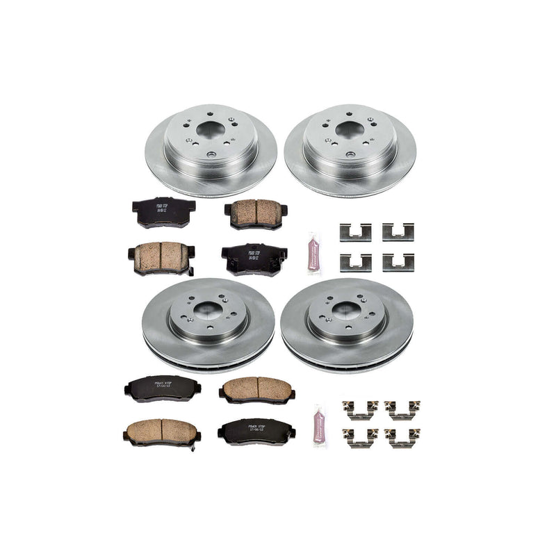 Power Stop KOE2781 Autospecialty - 1-Click Daily Driver Brake Kits (Front And Rear) for 2007-2012 Acura RDX product image
