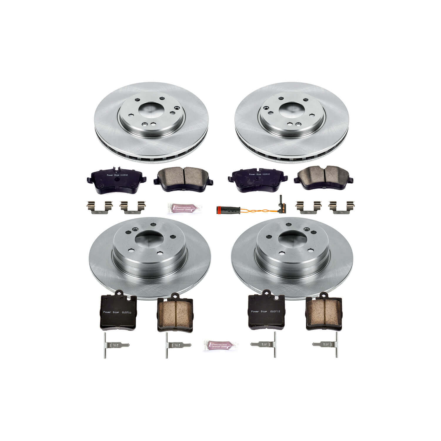 Power Stop KOE2783 Autospecialty - 1-Click Daily Driver Brake Kits (Front And Rear) for 2001-2009 Mercedes-Benz C230 product image