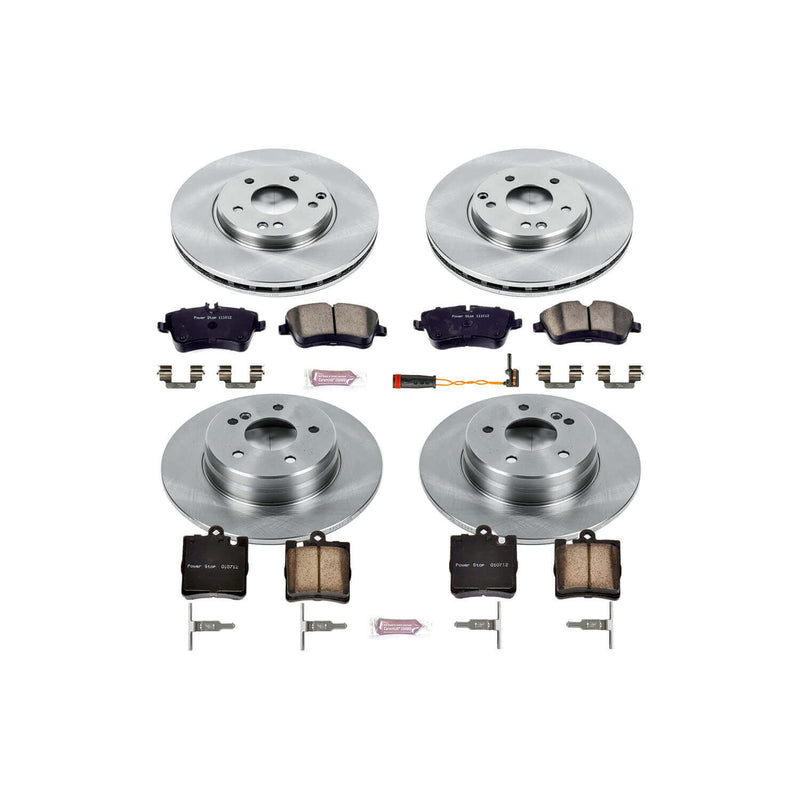 Power Stop KOE2783 Autospecialty - 1-Click Daily Driver Brake Kits (Front And Rear) for 2001-2009 Mercedes-Benz C230 product image