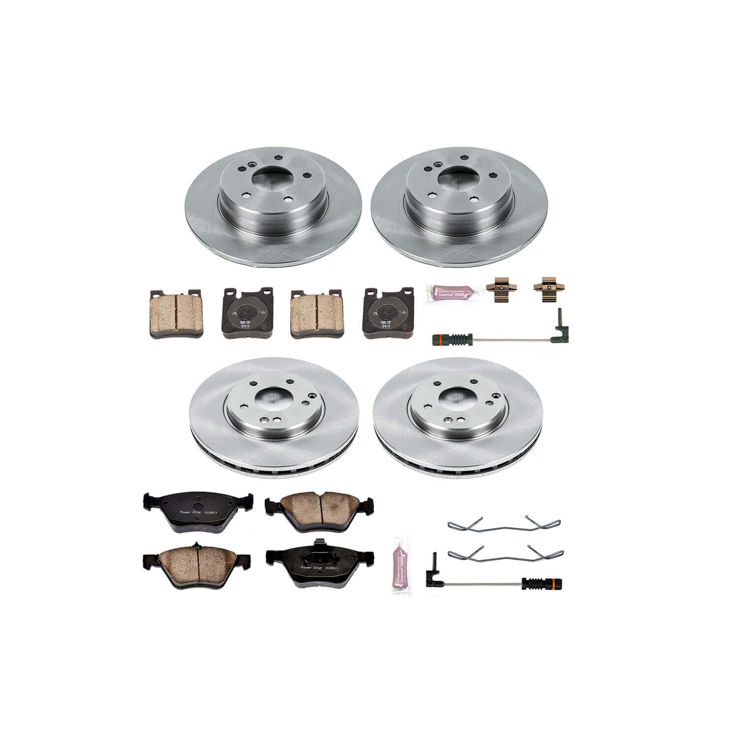 Power Stop KOE2785 Autospecialty - 1-Click Daily Driver Brake Kits (Front And Rear) for 1996-2000 Mercedes-Benz CLK320 product image