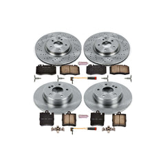 Power Stop KOE2791 Autospecialty - 1-Click Daily Driver Brake Kits (Front And Rear) for 2003-2005 Mercedes-Benz C230 product image